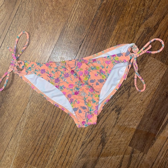 •OP•NEON ORANGE PUNK GIRL TRIANGLE TOP & BOTTOM BIKINI SET SIZE SMALL(3-5) - Picture 4 of 8